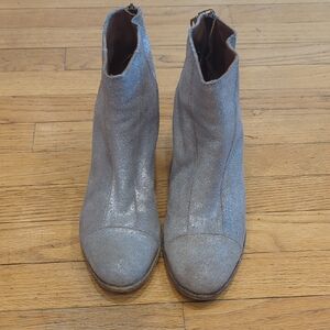 Silver Ankle Boots